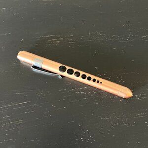 CAVN LED Reusable Medical Penlight with Pupil Gauge (Rose Gold)